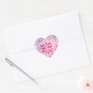 Magical Fairy Garden Birthday Heart Sticker