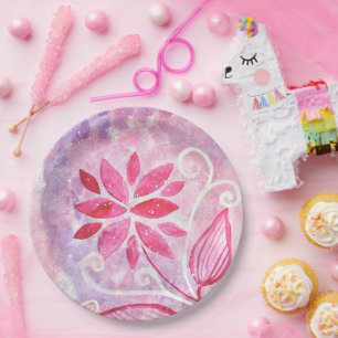 Magical Fairy Garden Birthday Paper Plate