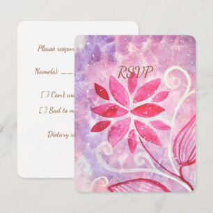 Magical Fairy Garden Birthday RSVP Card