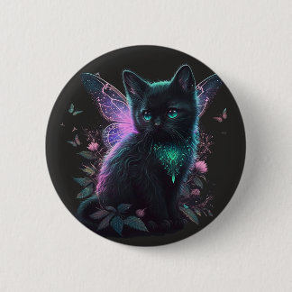 Magical Fairy Kitten 6 Cm Round Badge