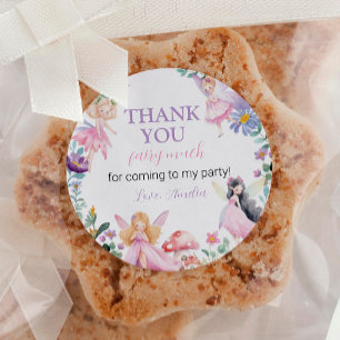 Magical Fairy Labels Birthday Baby Shower