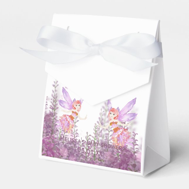 Magical Fairy Paper Favour Box, Tent 3x1.5x3.25 Favour Box (Front Side)