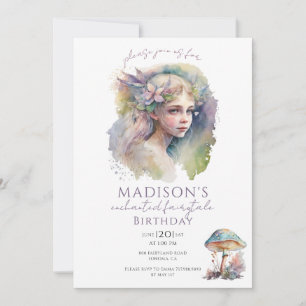 Magical Fairy Pixie Birthday Party  Invitation