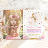 Magical Fairy Pixie Dust Floral Confetti Birthday