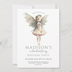 Magical Fairy Pixie Fairytale Birthday Party Invitation