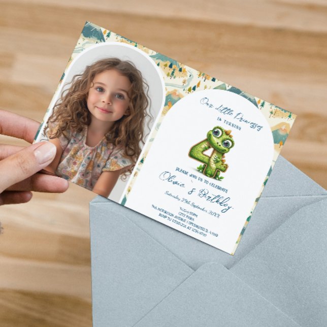 Magical Fairy Tale 4th Birthday Party Invitation (Creator Uploaded)