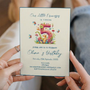 Magical Fairy Tale 5th Birthday Party Invitation