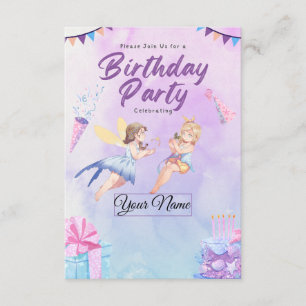 Magical Fairy Tale Birthday Party Invitation
