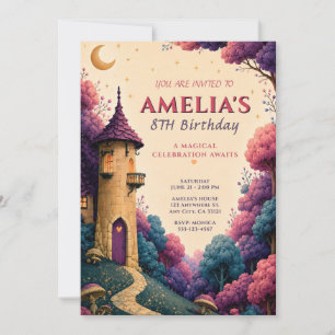 Magical Fairy Tale Castle Birthday Invitation