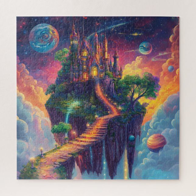 Magical Fairy Tale Castle  & Floating Island  Jigsaw Puzzle (Vertical)