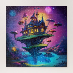 Magical Fairy Tale Mushrooms & Floating Island Jigsaw Puzzle