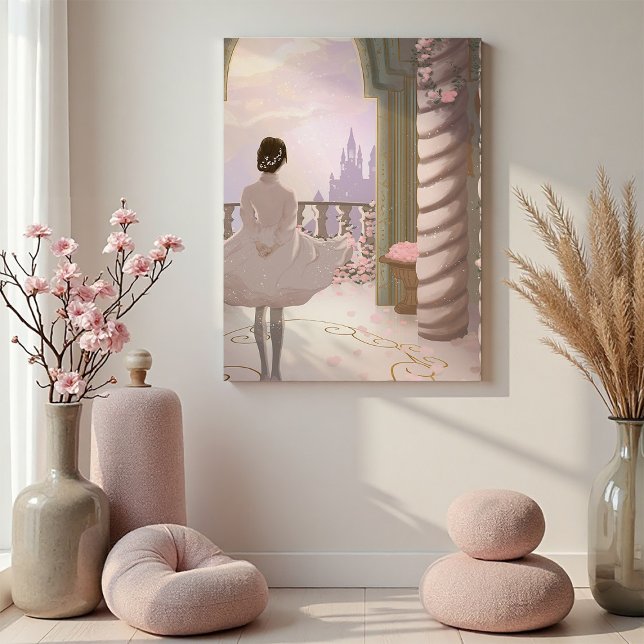Magical Fairy Tale Palace Wall Canvas Print (Creator Uploaded)