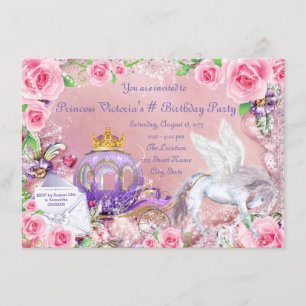 Magical Fairy Tale Princess Birthday Party Invitation