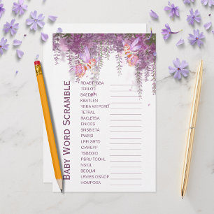 Magical Fairy Theme Baby Word Scramble Game