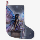Magical Fairy with Moon Christmas Stocking