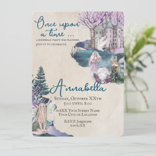Magical Fairytale Dream Castle and Fairies Invitation