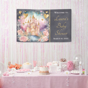 Magical Fairytale Princess Baby Shower Welcome Banner