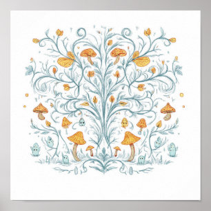 Magical Fantasy Art: Playful Sprite Nook Poster