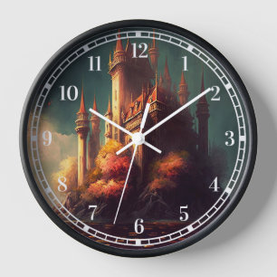 Magical Fantasy Castle Clock