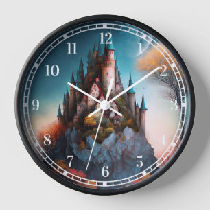 Magical Fantasy Castle Clock