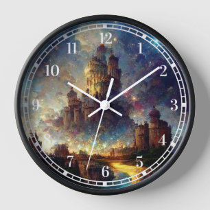 Magical Fantasy Castle Clock