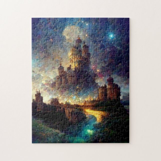 Magical Fantasy Castle Jigsaw Puzzle (Vertical)