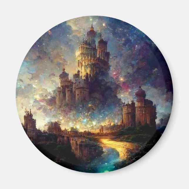 Magical Fantasy Castle Magnet (Front)