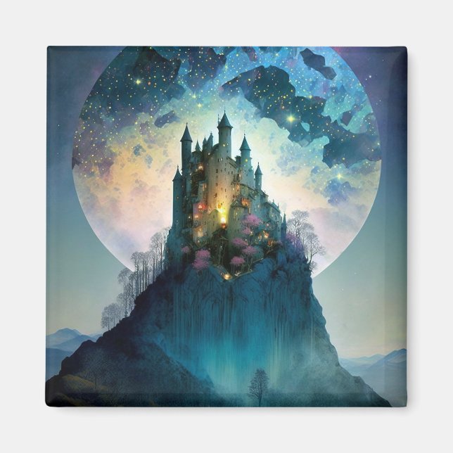 Magical Fantasy Castle Magnet (Front)