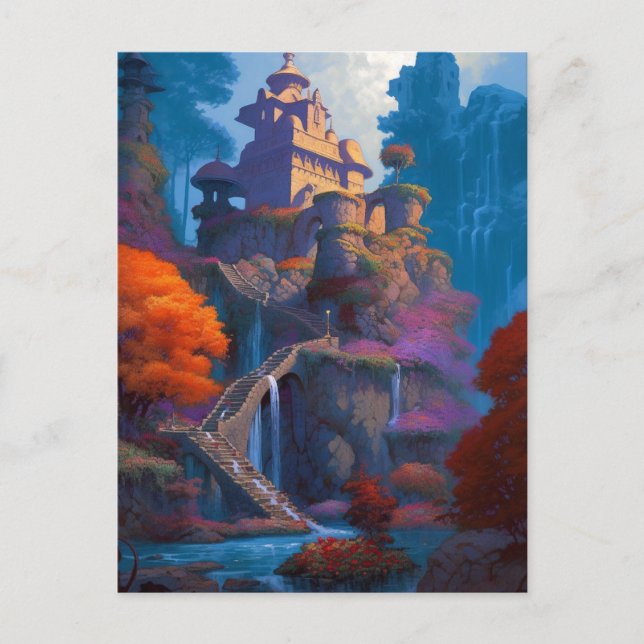 Magical Fantasy Castle Postcard (Front)