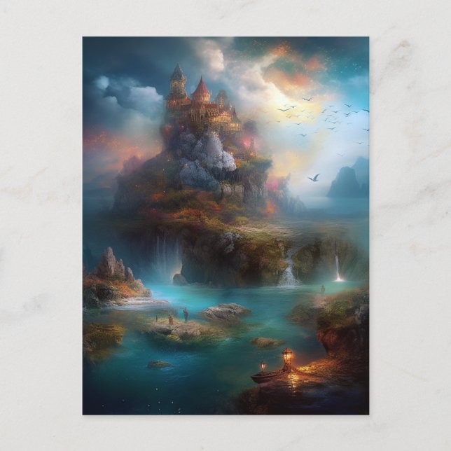 Magical Fantasy Castle Postcard (Front)