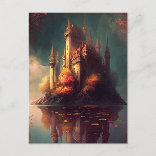 Magical Fantasy Castle Postcard