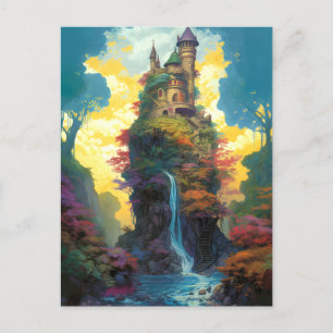 Magical Fantasy Castle Postcard
