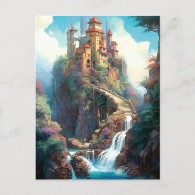 Magical Fantasy Castle Postcard (Front)