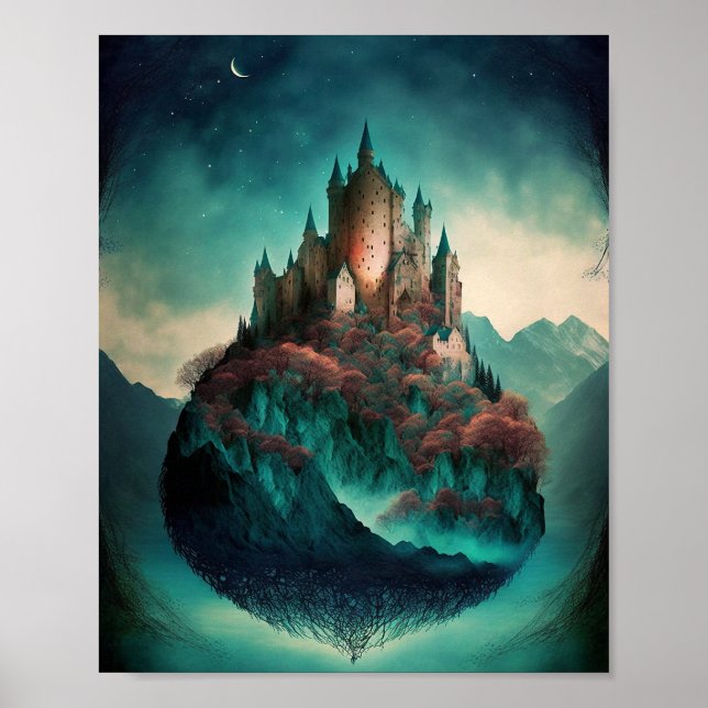 Magical Fantasy Castle Poster (Front)