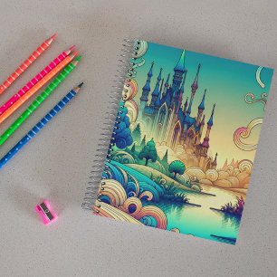 Magical Fantasy Castle Scene Notebook