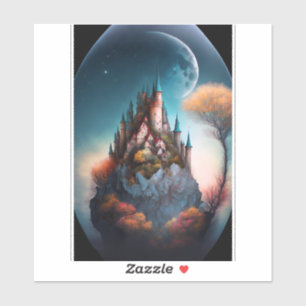 Magical Fantasy Castle Sticker