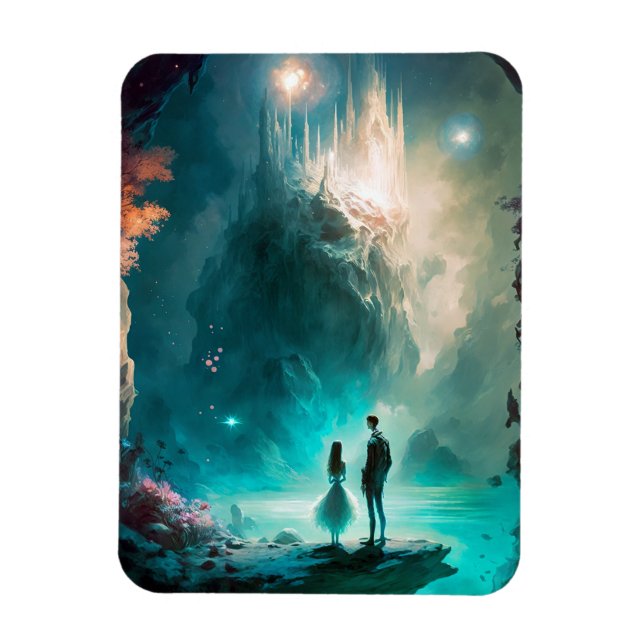 Magical Fantasy Landscape Art Magnet (Vertical)
