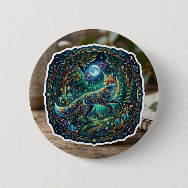 Magical Fantasy Sticker 6 Cm Round Badge (Front)