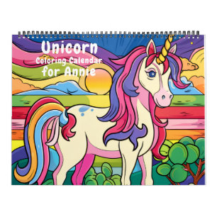 Magical Fantasy Unicorn Colouring Calendar