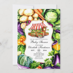 Magical Farmer's Market Baby Shower Invitation