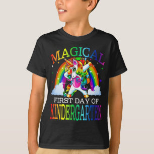 Magical First Day Of Kindergarten Unicorn T-Shirt