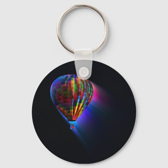 Magical Flight Abstract Dream Digital Art Key Ring (Front)