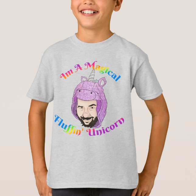 Magical Fluffin Unicorn Kids' Basic T-Shirt (Front)