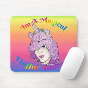 Magical Fluffin Unicorn Mousepad