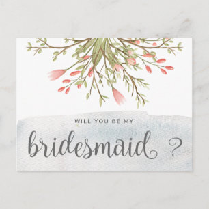 Magical Forest Bridesmaid Postcard