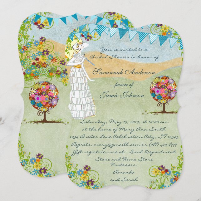 Magical Forest Circle of Love Wedding Invitations (Front/Back)
