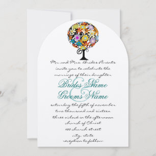 Magical Forest Circle of Love Wedding Invitations
