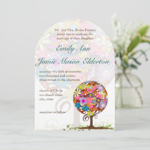 Magical Forest Circle of Love Wedding Invitations