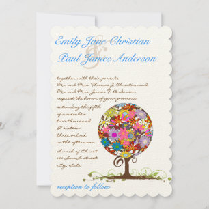 Magical Forest Circle of Love Wedding Invitations
