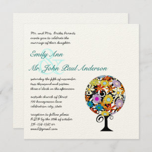 Magical Forest Circle of Love Wedding Invitations